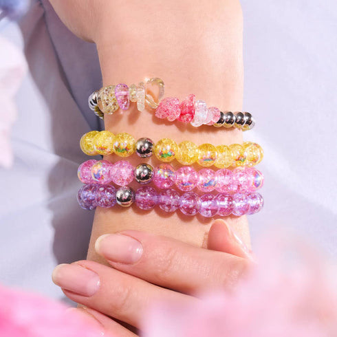 Candy Quartz | Silver | Uncut Gemstone Bracelet